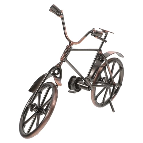 BATHVEVE Modelo de Bicicleta de Metal Bicicleta De Retro Decorativa Adorno Metálico para Oficina y Hogar Escultura Coleccionable para Cumpleaños y Celebraciones