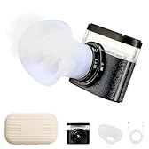 NKQ Eye Steamer for Dry Eyes Relief,Portable Electric Heated Steam Therapy Wand Machine with Moist Heat for Natural Tears Restore,Dry Eye Mist Sprayer with Warm Compress and 3 Level-Heat (Black)