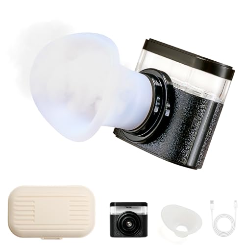 NKQ Vaporizador de ojos para aliviar los ojos secos, máquina eléctrica portátil de terapia de vapor con calor húmedo para restaurar lágrimas naturales, pulverizador de niebla de ojos secos con
