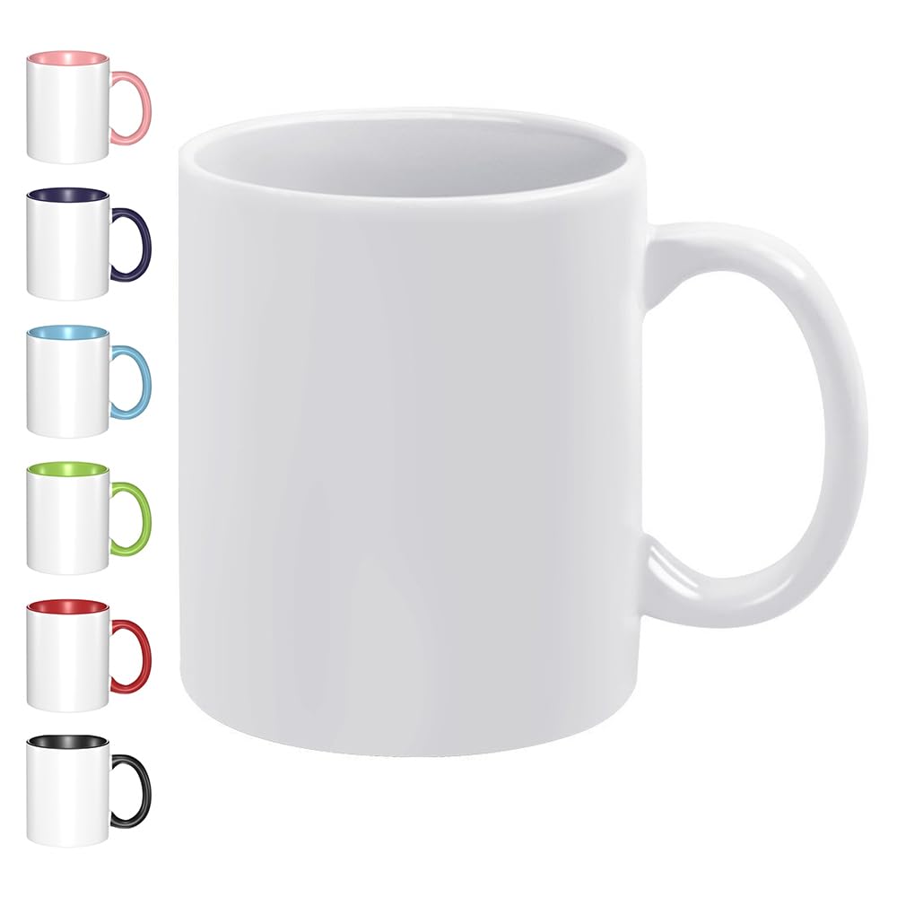 EXYLANORCustom Coffee Mugs with Pictures Personalized with Photo Text Logo Customized Coffee Mug - Customizable Mug Gifts for Mom, Best Friend, Christmas 11oz, White,1PCS