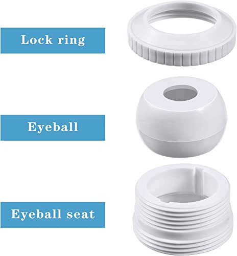 PoolSupplyTown Pool Spa 1/2" Opening Hydrostream Return Jet Fitting SP1419C with 1-1/2" Inch MIP Thread Replacement for Hayward SP1419C (5 Pack) - Thumbnail 2