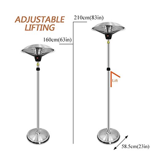 Outdoor Heaters for Patio Electric Only, Garage Infrared Heater Halogen