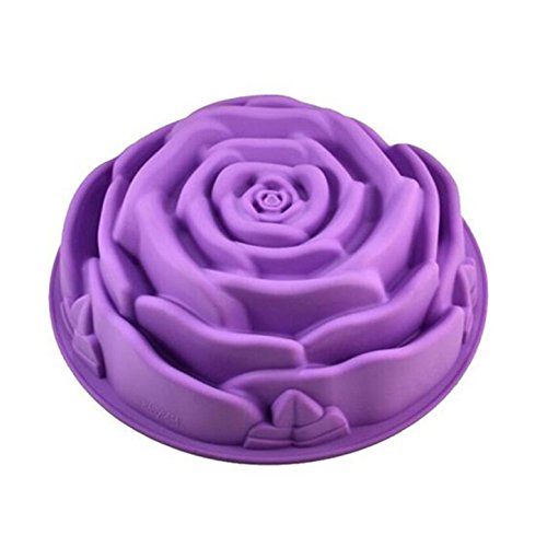 1 Stück Valentinstag Silikon Backformen Ø 24cm, FantasyDay Antihaftbeschichtet Silikon Kuchenform Muffinbackformen Brotbackform für Muffin Kuchen Pudding Torte - Hochwertige Silikonbackform Kastenform