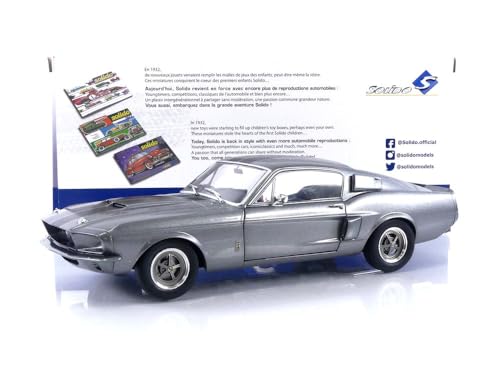 Solido - 1:18 1967 Shelby GT500 - Grey & Black Stripes miniatura 7