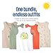 Garanimals Baby & Toddler Boy Dino Tank Tees - Kid's Sleeveless Tank Top - Size 2T - Beige, Dark Green, Orange, White - 5 Pack