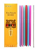 Tegion Thin Short Reusable Toddlers& Kids Silicone Straws for The First Years Take & Toss Spill Proof Straw Cup,10-14 oz Small Tumbler (Girls Color) 6 Pack Straws with 1 Brushÿ
