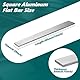 2 Stück quadratische Aluminiumstangen, 0,12 Dicke x 0,59 Breite x 12 Länge, quadratische 6061 Aluminium-Flachplatten, 3 x 15 x 305 mm T6511 Massiv, neu aus der Mühle