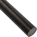 Acetal Round Rod, Opaque Black, Meets ASTM D6100, 1