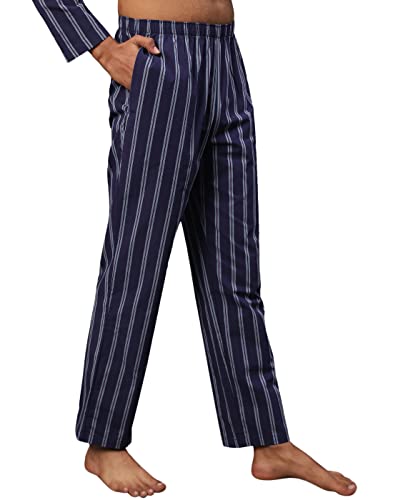 Image of B STORIES Men's 100% Cotton Full Sleeve PJ Set - Checkered Nightwear Set | Soft Loungewear | Comfortable Sleepwear | Stylish Casual Home Wear Shirt & Pant (S-XXL)