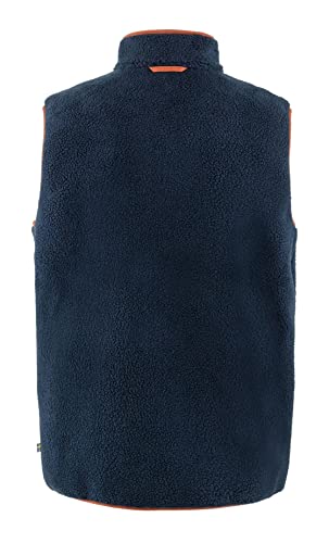 Image of Fjallraven F87073560-215XXL Vardag Pile Fleece Vest M Navy-Autumn Leaf XXL