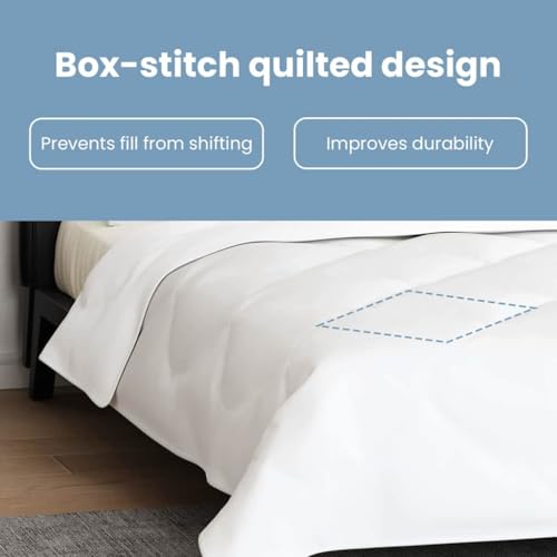 Couverture en microfibre vidaXL contre le froid nocturne avec oreillers blancs