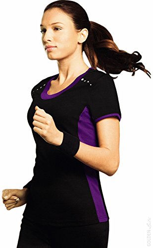 CRIVIT® Damen Laufshirt (Gr. XS 32/34, schwarz/violett) Cover
