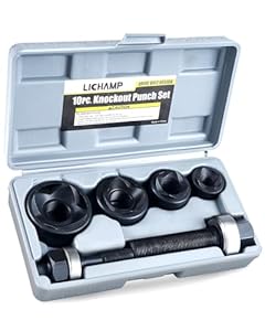 Lichamp 10-teiliges Knockout-Stanzlocher-Set