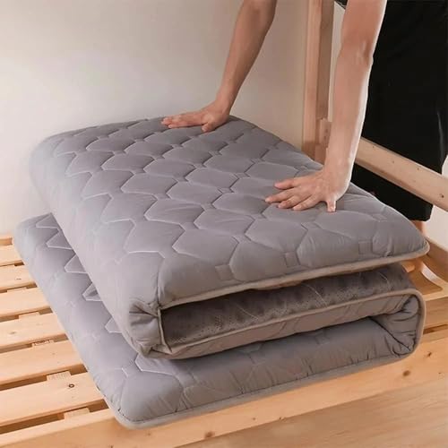 Colchón de futón plegable de 10 cm de grosor con espuma de alta densidad, almohadilla de tatami portátil para dormitorio y camping