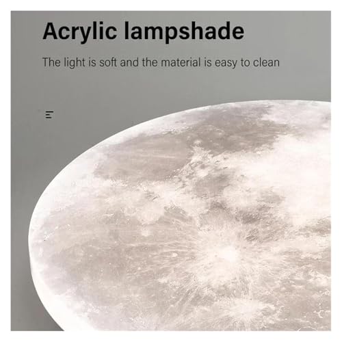 Plafonnier LED lune D38cm pour salon et chambre - 6