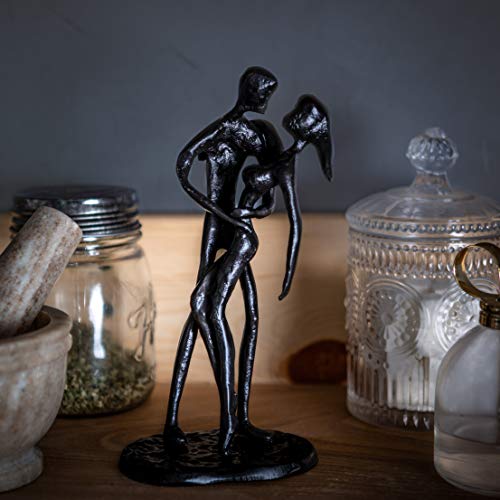 Sennesy Handcrafted Iron Sculpture - Romantic Gift For Weddings And Anniversaries - For Him And Her - Blank Greeting Card Included - For Couples #TOP7