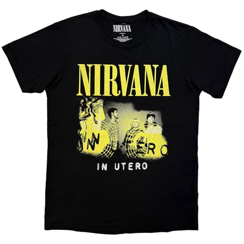 T-shirt Nirvana In Utero en carbone premium pour les fans de rock grunge rock