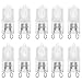 10 Pack Frosted Lense Dimmable Q50/G9/FR/120V G9 JCD 50 Watt 120 Volt T4 JD Type Halogen House Hold Light Bulb Hanging Pendant Accent G9 Hollow Bi Pin JCD Down Lamp Chandelier Sconce Fixture Lighting