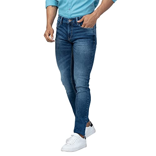 Image of Spykar Men's Slim Fit Low Rise Casual Jeans