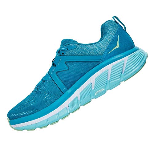 HOKA ONE ONE Women's Gaviota 2 Running Shoe, Grape Juice / Bright Marigold, 6