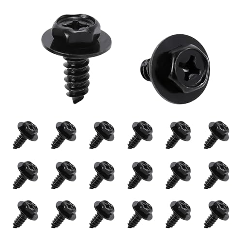 Image of 20PCS Fender Bolts Retainers Replacement, OEM 90159-6049 Bolt Retainer, Hex Head Screws for Mud Flaps, Bumper, Wheel Well Liners, Compatible with Tacoma Prius Camry Celica