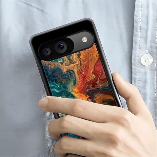 Coque Google Pixel 9 anti-rayures robuste au motif tourbillon esthétique