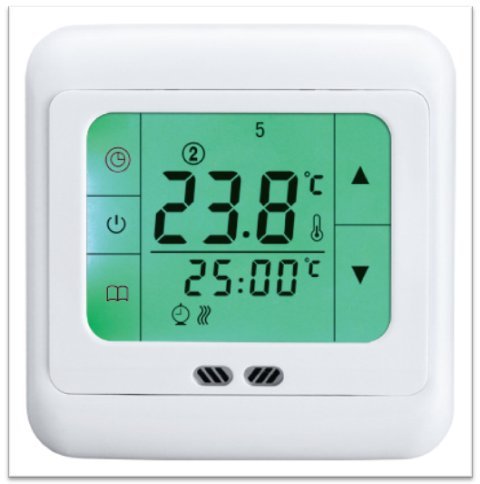 Digitales Thermostat Für Fussbodenheizung - Touchscreen Mit 16A Und Temperaturschutz