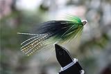 Tigofly 24 pcs/lot Green&Black Fearther Cone Head Tube Fly Streamer Fly Salmon Trout Steelhead Fly Fishing Flies Lures