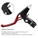 ZJchao Bike Brake Levers, 1 Pair Bike Brake Levers Mountain Universal Aluminum Alloy Bicycle Handle for Road Mountain (Red)