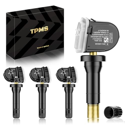 PUMBOAT TPMS 315MHz GM Preprogrammed Tire Sensor Fits:-Chevrolet Silverado 07-19/Equinox 07-22/Tahoe 07-20/Traverse 09-17/:-Cadillac Escalade 07-20/-GMC Yukon 07-20/Sierra 07-19/OE13598771(4 PCS)
