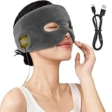 アイ ホットパッド | 3段階温度調節可能 電熱式 ヘッドバンド式 - ドライアイ 温熱マスク - 旅行用 睡眠 機内 不眠症 プレゼント ギフト 自宅 ホテル 家用