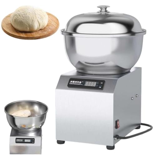 YXYLJOZ Amasadora Espiral Comercial, máquina para Hacer Masa de Alta Resistencia con Doble rotación y Control táctil, amasadora Espiral eléctrica para restaurantes, pizzerías (5kg)