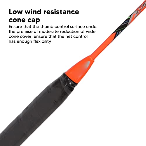 Raquete de Badminton Fibra de Carbono Com Aderência Antiderrapante Raquete de Badminton Baixa Resist