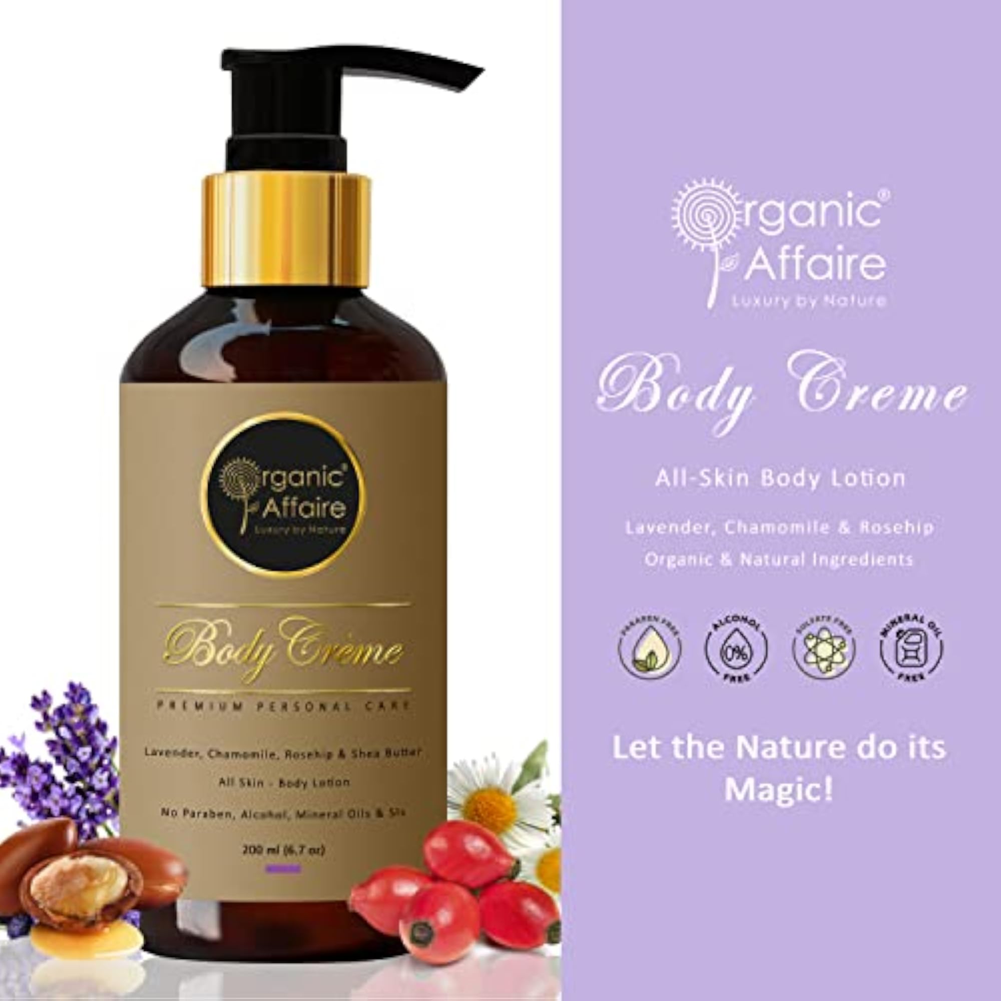 Body Lotion Combo Pack of 2, Lavender & Rose