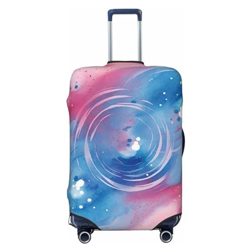 Travel Luggage Cover Blue swirl watercolor Suitcase Protector Elastic Washable Stretch Suitcase Protector Anti-Scratch Travel Suitcase Cover Fit 18-32 Inch Luggage