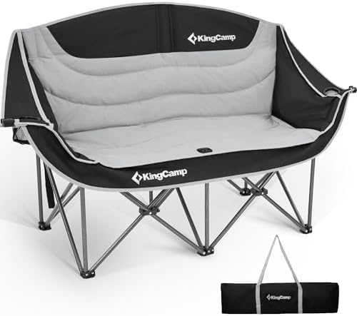KingCamp Double Camping Chair, Oversized 660lbs Heavy Duty Lovese...