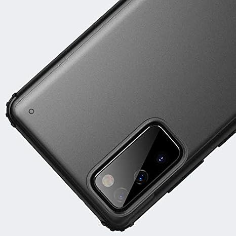 جراب Spia لهاتف Samsung Galaxy S20 FE باللون الأسود، غطاء صلب من Vulga، مرن أصلي رفيع محسن ومتين ومضاد للصدمات، تصميم الجيل الجديد (Samsung Galaxy S20 FE، أسود)