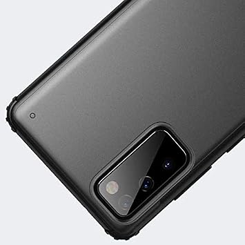 جراب Spia لهاتف Samsung Galaxy S20 FE باللون الأسود، غطاء صلب من Vulga، مرن أصلي رفيع محسن ومتين ومضاد للصدمات، تصميم الجيل الجديد (Samsung Galaxy S20 FE، أسود)