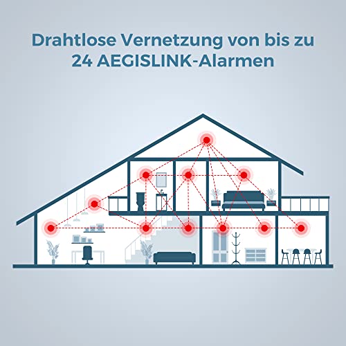 Rauch- und Kohlenmonoxidmelder AEGISLINK vernetzbar