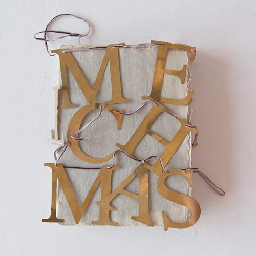Creative Co-Op 55" L Merry Christmas, Brass Finish Metal Garlands, Multi by Creative Co-Op - Image 4