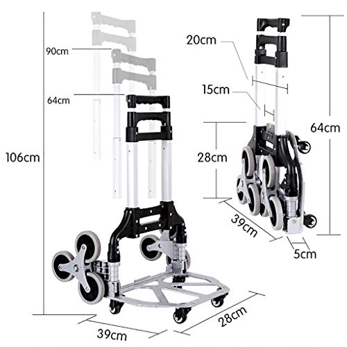 Carretilla plegable multifuncional de aluminio para carga miniatura 2