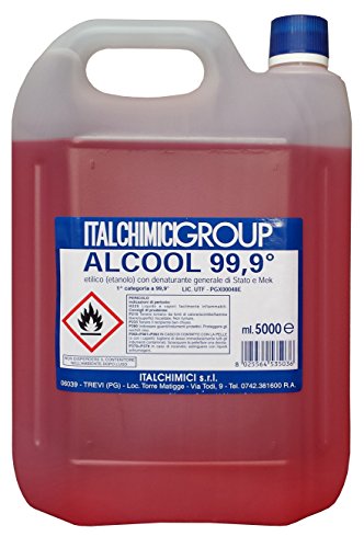 Alcool Denaturato 99.9° Certificato Lt. 5 1 Pz