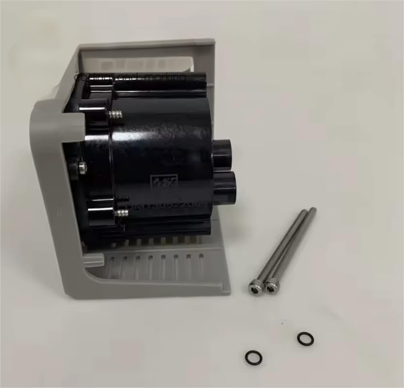 Side view of the Cijprinter Service Module 383556, showing its compact design and connection ports, with two O-rings and two screws.
