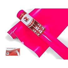 ORACAL 6510 Series Fluorescent Cast Film in Pink 046-2ft x 1ft - Gloss Finish High Visibility Thick Vinyl for Graphics, Decals and Signage