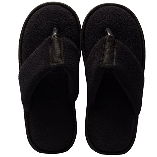 Pantufa Chinelo de Dedo Ante Derrapante Adulto e Infantil (35/36, Preto)