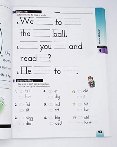 A Reason For 23100 1St Grade Spelling Student Workbook Level A By A Reason For - First Graders Practice Workbooks For Words, Vocabulary & Comprehension Skills thumb #1