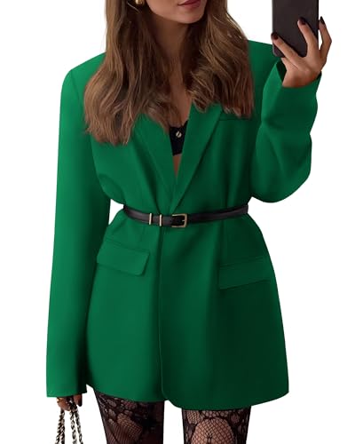 BTFBM Blazers for Women 2026 Spring Business Casual Clothes Open