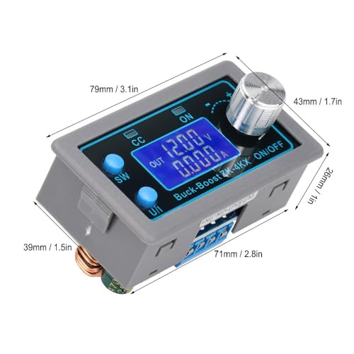 Image of ZK-4KX Boost Power Supply Module Programmable DC Adjustable Voltage /Current 0.5-30V /0-4A with LCD Display for DIY Electronics