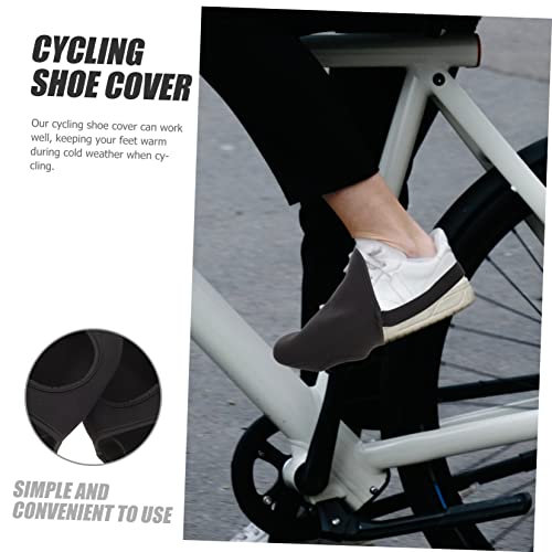 Abaodam 2 unidades de fundas para calzado resistentes al viento – Fundas semicubiertas antideslizantes para ciclismo, bolos y actividades al aire libre, equipo protector elástico miniatura 5