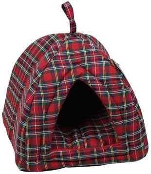tartan cat bed